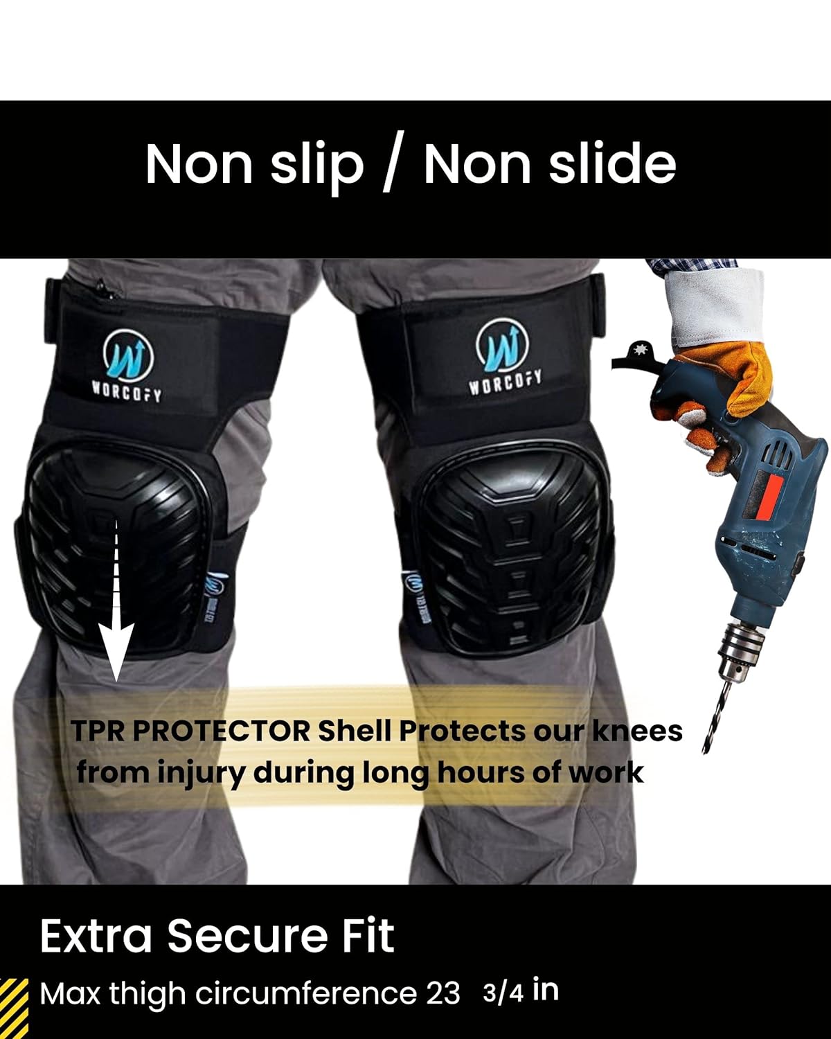 WORCOFY Professional Knee Pads Work